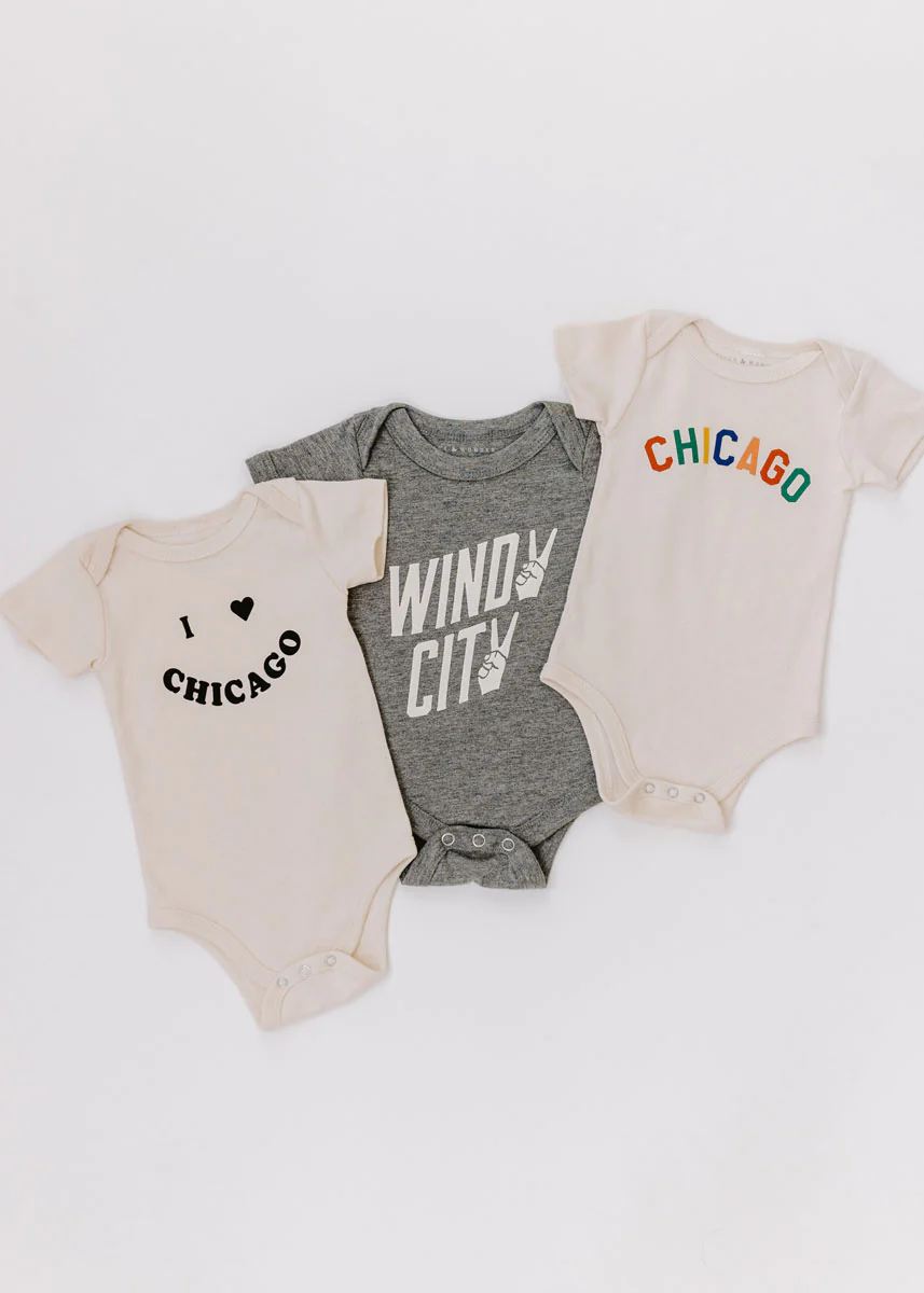 Sweet Home Chicago Onesie - Natural - Image 4